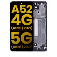 Samsung Galaxy A52 service pack LCD Display Assembly With Frame (Awesome Violet)