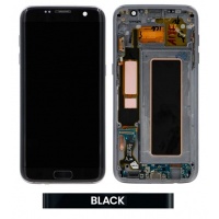 Samsung Galaxy S7 Edge (SM-G935F) Refurbished LCD Display Assembly With Frame (Black)