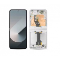 Samsung Galaxy Z Flip6 (SM-F741B) Service Pack LCD Display Assembly With Frame (White)