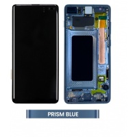 Samsung Galaxy S10 Plus (SM-G975F) service pack LCD Display Assembly With Frame (Blue)