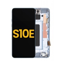 Samsung Galaxy S10E (SM-G970F) Pulled LCD Display Assembly Met Frame (Blue)