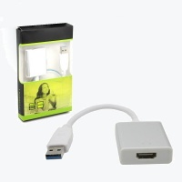 USB to HDMI Female Adapter - USB 3.0 (Aluminum Silver)