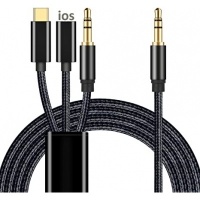 3in1 Adapter ios / Type-C / Aux 3.5mm Plug - 120 cm