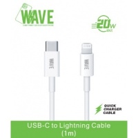 Wave WA-58 USB-C To Lightning Cable 1M (20 Wat) (White) - Y