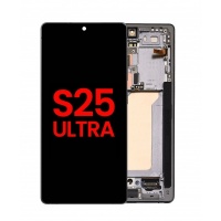 Samsung Galaxy S25 Ultra 5G OLED LCD Scherm Met Frame (Zwart)