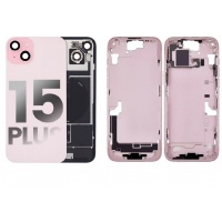 Apple iPhone15 Plus Pulled Mid-Frame Housing+ BackCover with Some Small Parts No Battery(Pink)