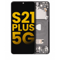 Samsung Galaxy S21 Plus (G996B) Pulled LCD Display Assembly With Frame (Black)