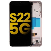 Samsung Galaxy S22 (SM-S901B) service pack LCD Display Assembly With Frame (Purple /Violet)