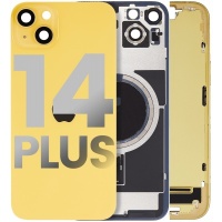 Apple iPhone 14 Plus OEM Pulled Mid-Frame Housing with Parts + Back Cover (Yellow)
