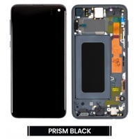 Samsung Galaxy S10E (SM-G970F) Pulled LCD Display Assembly With Frame (Black)