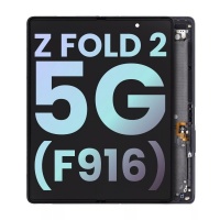 Samsung Galaxy Z Fold2 5G Pulled LCD Display Assembly With Frame (Black)