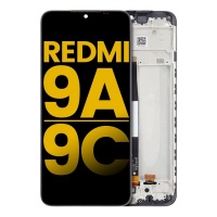 Xiaomi Redmi 9A / 9C Original LCD Display Assembly With Frame (Black)