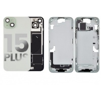 Apple iPhone15 Plus Pulled Mid-Frame Housing+ Back Cover with Some Small Parts No Battery(Green)