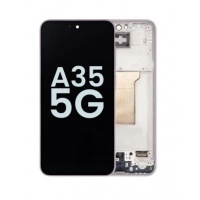 Samsung Galaxy A35 (SM-A356) Pulled LCD Scherm Met Frame (Lavender)