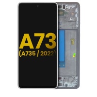 Samsung Galaxy A73 (SM-A736B) service pack LCD Display Assembly With Frame (White)