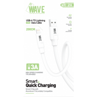 Wave WA-216 USB-A to Lightning 3.0A data Cable Smart Quick Charging 2M - A