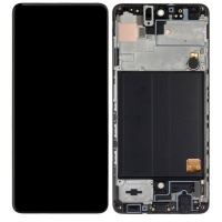 Samsung Galaxy A51 (A515F) Pulled LCD Display Assembly With Frame (All Color)