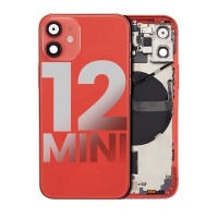 Apple iPhone 12 Mini OEM Pulled Mid-Frame Housing with Parts No Battery (Red) (A Grad)