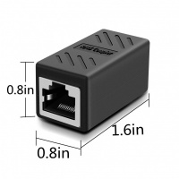 Female to Female RJ45 Connectors Network Coupler For Ethernet -U