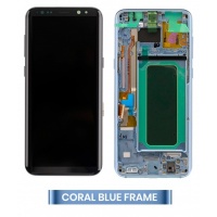 Samsung Galaxy S8 Plus (SM-G955F) LCD Display Assembly With Frame (Coral Blue)