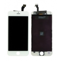 iPhone 6 AM+ LCD Display Assembly With Touch + steel plate (White)