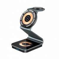 3-in-1 15W Wireless Fast Charger Stand New Transparent Magnetic Wireless (OJD-105)