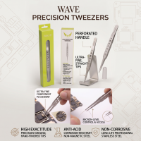 Wave precision Straight Pointed Tip Tweezers