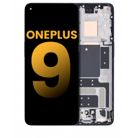 OnePlus 9 LCD Display Assembly With Frame (Astral Black)