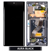 Samsung Galaxy Note 10 (N970F) Pulled LCD Display Assembly With Frame (Black)