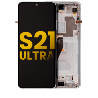 Samsung Galaxy S21 Ultra (G998B) Pulled LCD Assembly (Silver)