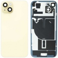 iPhone 15 Plus Pulled Back Glass With Steel Plate+Magnet+NFC - Yellow
