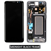 Samsung Galaxy S9 (SM-G960F) Pulled LCD Display Assembly With Frame (Midnight Black)