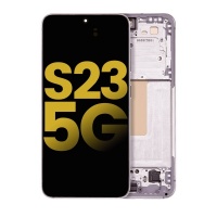 Samsung Galaxy S23 5G (SM-S911B) Pulled LCD Display Assembly With Frame (Pink)