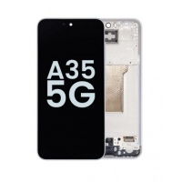 Samsung Galaxy A35 (SM-A356) Pulled LCD Scherm Met Frame (Blue)