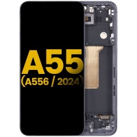 Samsung Galaxy A55 (SM-A556) service pack LCD Display Assembly With Frame (Yellow)