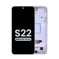 Samsung Galaxy S22 (SM-S901B) Service Pack LCD Scherm Met Frame (Violet)