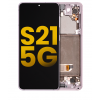 Samsung Galaxy S21 (G991B) Service Pack LCD Display Assembly With Frame (Phantom Violet)