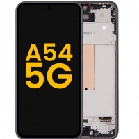 Samsung Galaxy A54 5G (A546B) Pulled LCD Display Assembly With Frame (Black)
