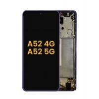 Samsung Galaxy A52 Pulled LCD Display Assembly With Frame (Purple)