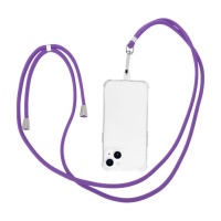 Wave Universal Mobile Lanyard Strap Stylish adjustable & Fashionable Strap - Purple