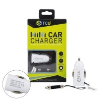 Mini Car Charger 1x USB-A (White)