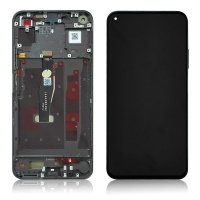 Huawei Nova 5T LCD Display Assembly With Frame (Black)