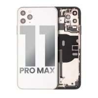 Apple iPhone 11 Pro Max Pulled Mid-Frame Housing with Parts No Battery (White)