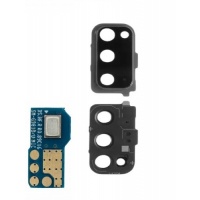 Samsung Galaxy S20 (SM-G980F) Back Camera Lens with Frame + Microphone Board (Gray)