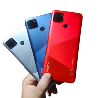 Realme C25Y Back Cover With Camera Glass Lens (Black) -LU