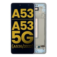 Samsung Galaxy A53 (A536B) service pack LCD Display Assembly With Frame (Blue)