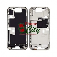 Apple iPhone16 Pro Pulled Mid-Frame Housing+ BackCover with Some Small Parts No Battery(White)
