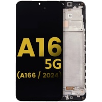 Samsung Galaxy A16 5G (A166) service pack LCD Display Assembly With Frame (Black)