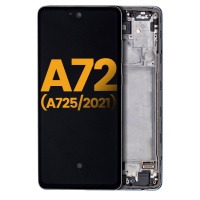 Samsung Galaxy A72 (A725) OLED LCD Display Assembly With Frame (Black)