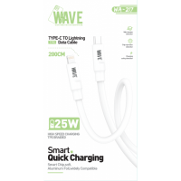 Wave WA-217 Type-C to Lightning 25W data Cable Smart Quick Charging 2M